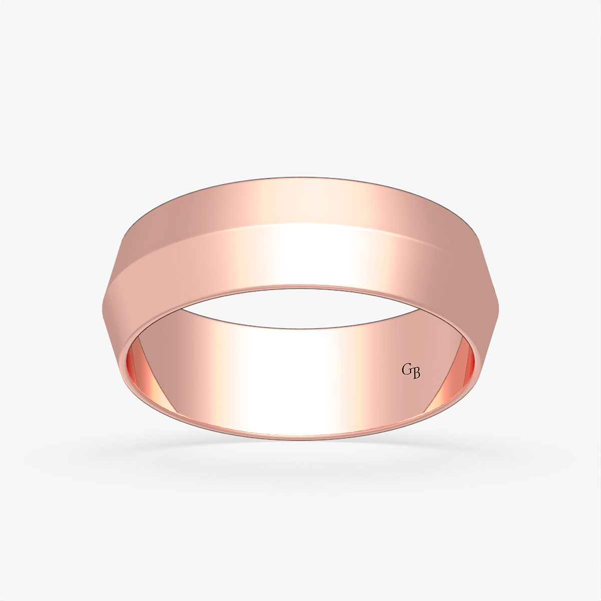 6mm Knife Edge Wedding Band